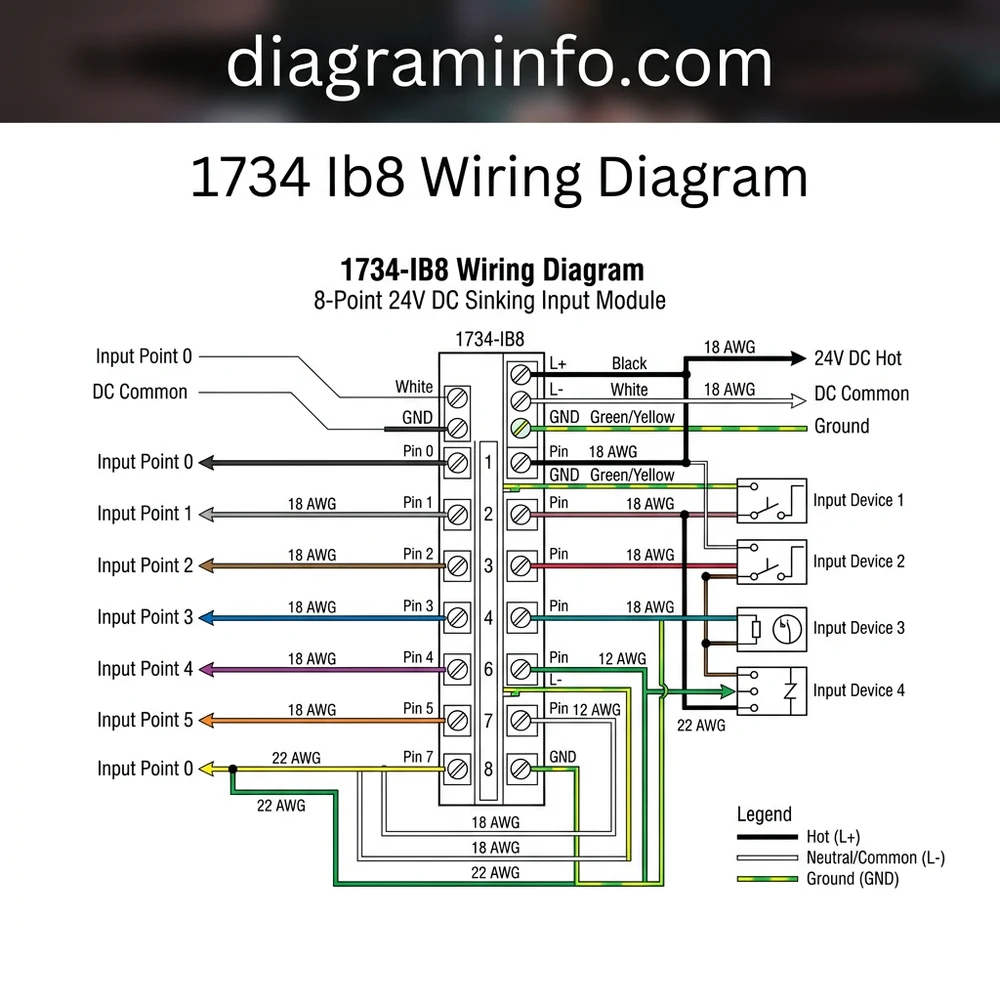 1734-IB8 Wiring Diagram: Pinout & Connection Guide 2026