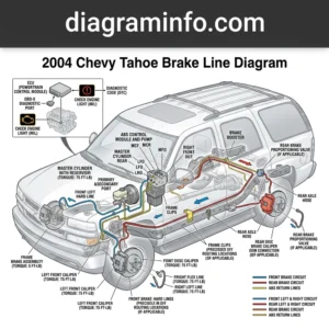 2004 chevy tahoe brake line diagram diagram with labeled components and explanations