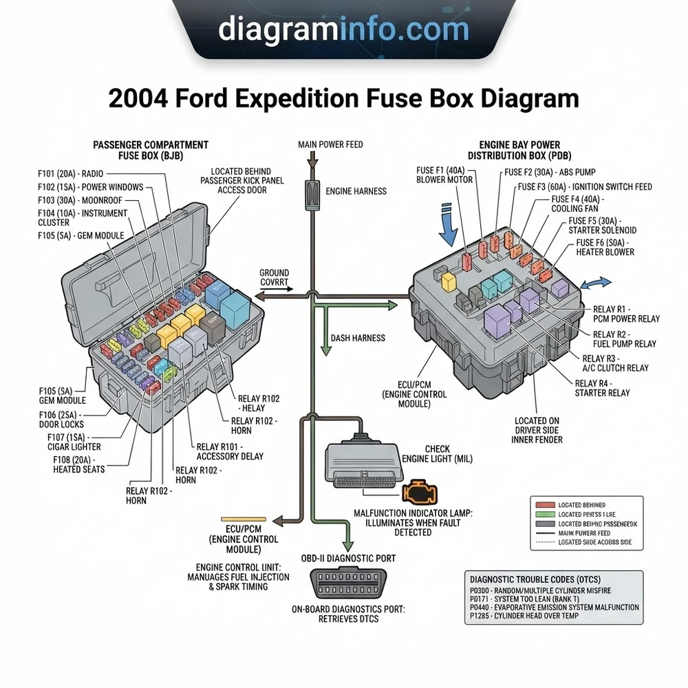 2004 Ford Expedition Fuse Box Diagram: 2026 Repair Guide