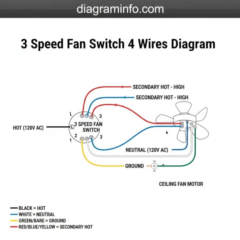 3 speed fan switch 4 wires diagram diagram with labeled components and explanations