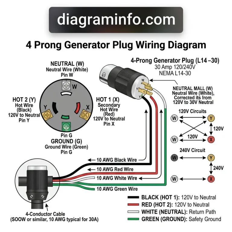 4 prong generator plug wiring diagram diagram with labeled components and explanations