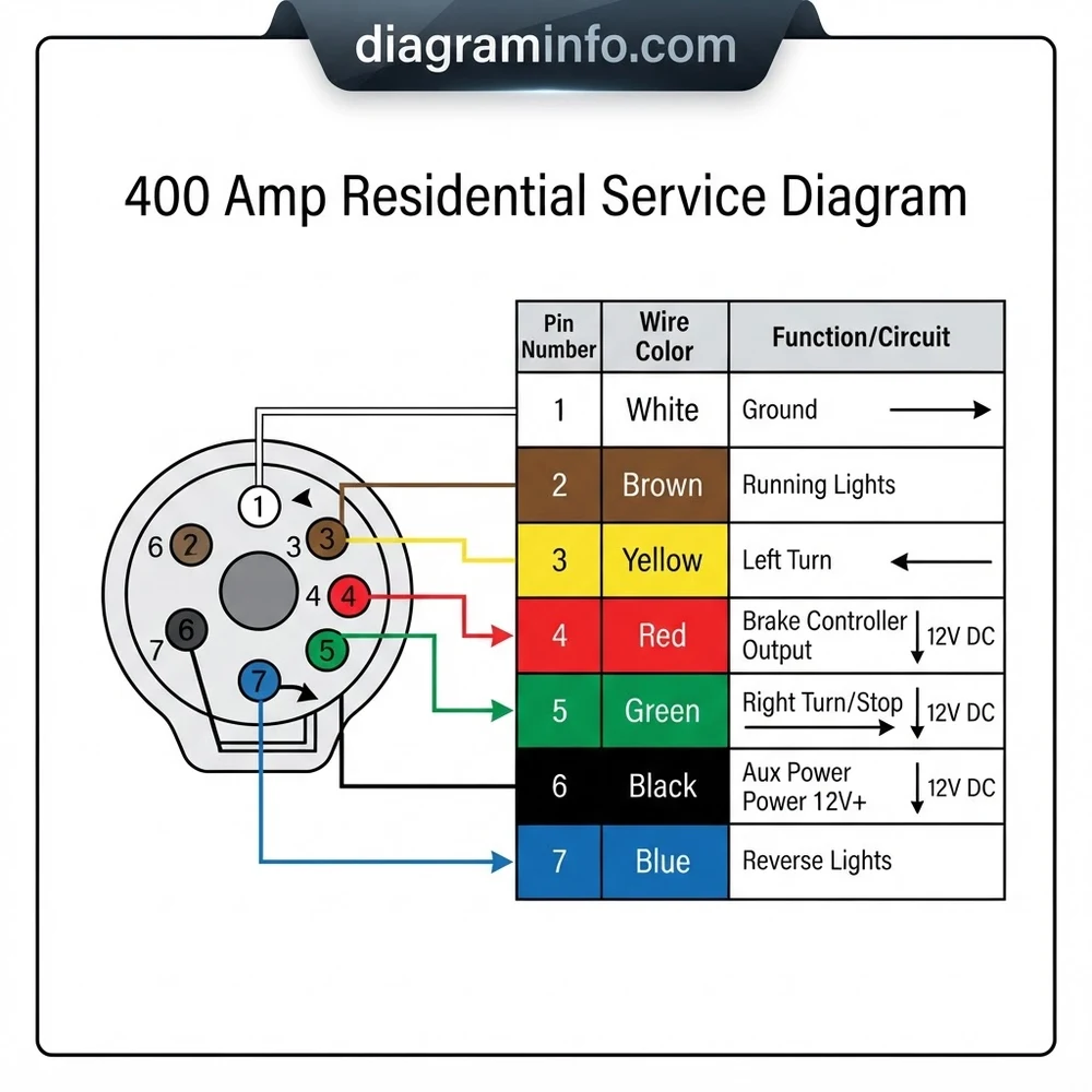 400 amp residential service diagram' diagram with labeled components and explanations