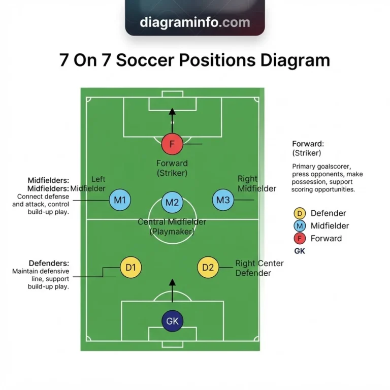 7 on 7 soccer positions diagram diagram with labeled components and explanations