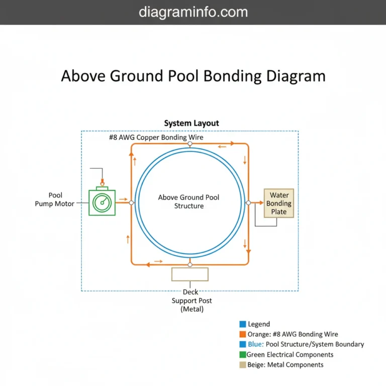 above ground pool bonding diagram diagram with labeled components and explanations
