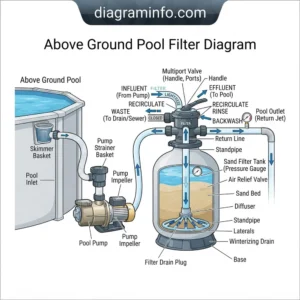 above ground pool filter diagram diagram with labeled components and explanations