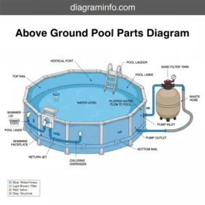above ground pool parts diagram diagram with labeled components and explanations