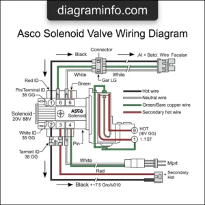 asco solenoid valve wiring diagram diagram with labeled components and explanations