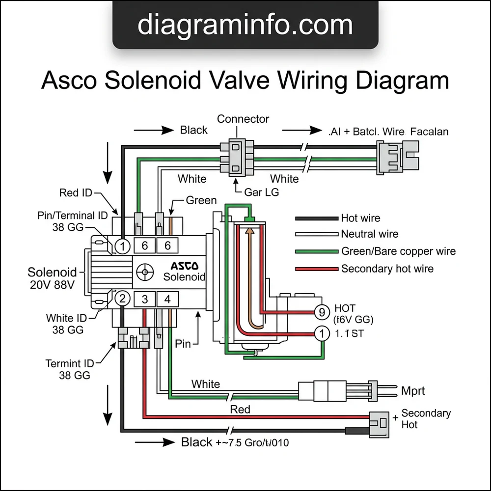 asco solenoid valve wiring diagram diagram with labeled components and explanations
