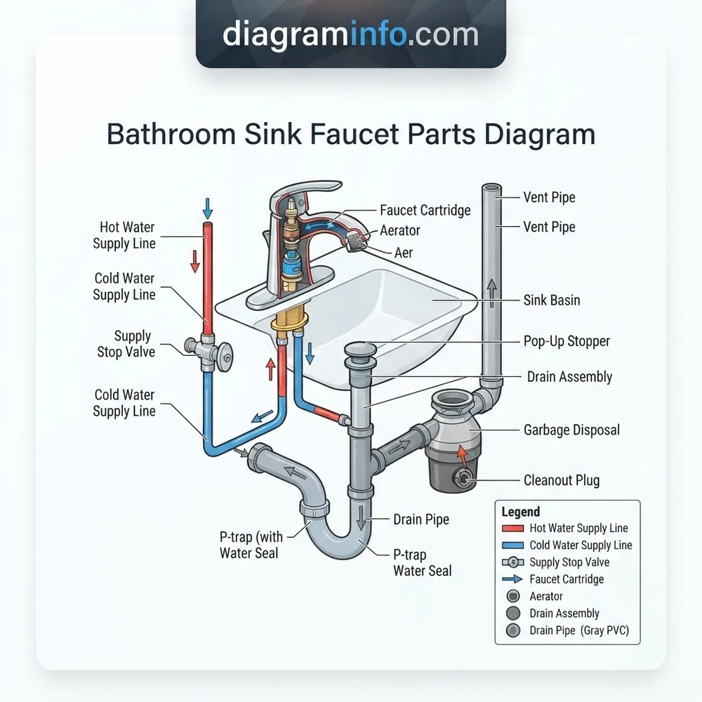 Delta Bathroom Sink Faucet Parts Diagram: Component Breakdown 2026