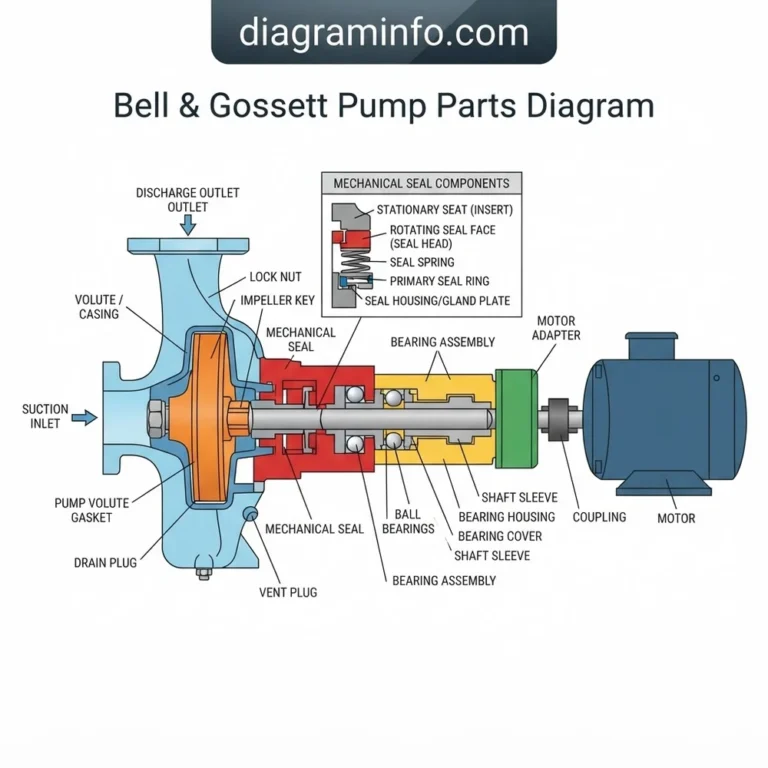 bell & gossett pump parts diagram diagram with labeled components and explanations