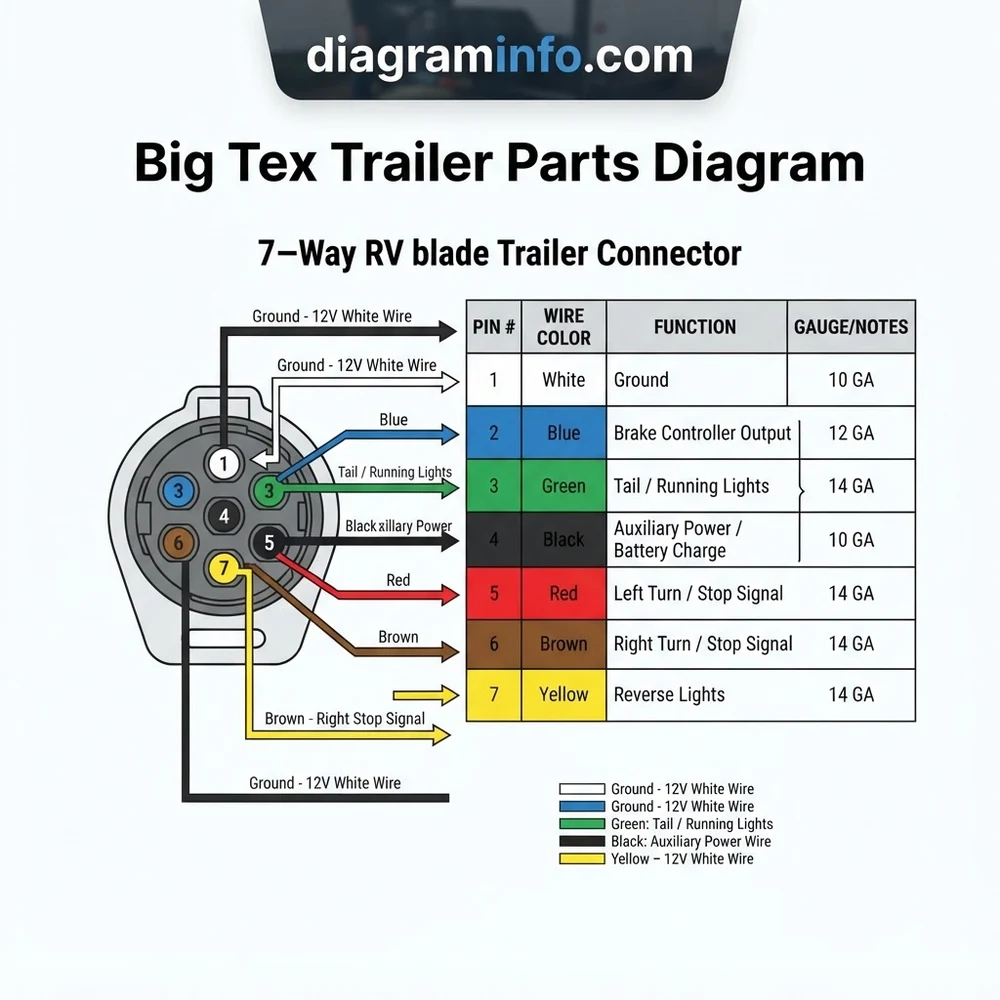 big tex trailer parts diagram diagram with labeled components and explanations