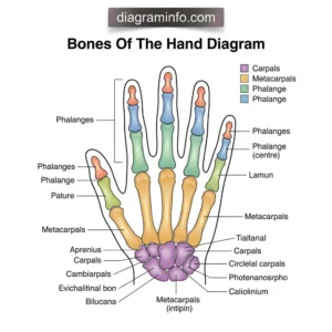 bones of the hand diagram diagram with labeled components and explanations