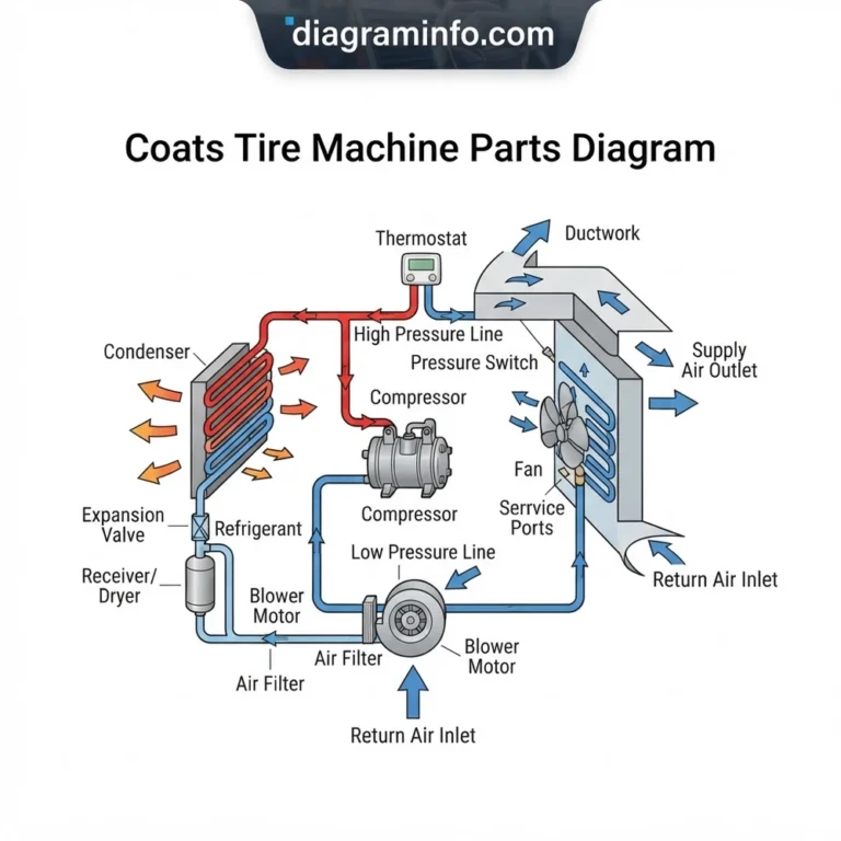 coats tire machine parts diagram diagram with labeled components and explanations