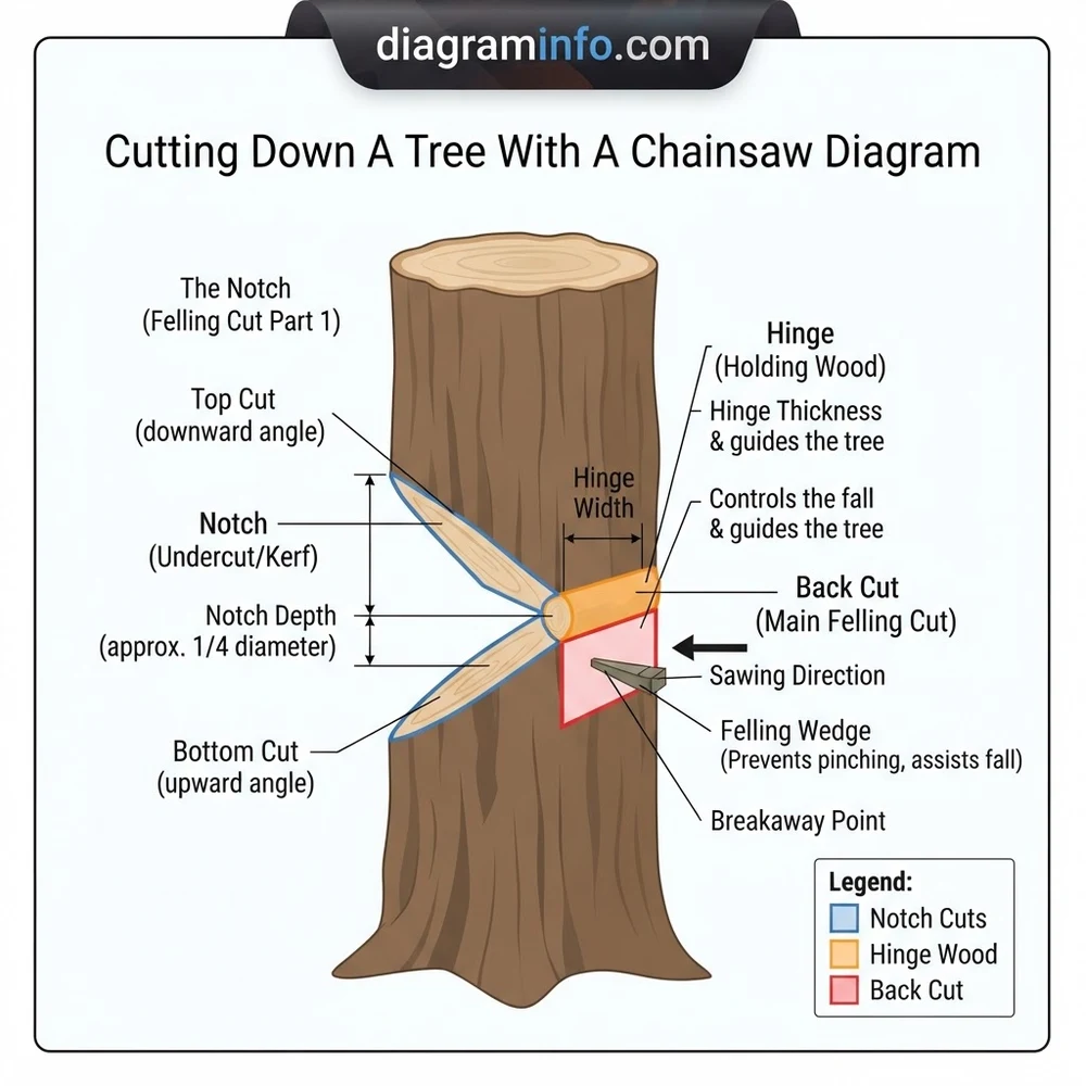 STIHL Cutting Down a Tree with a Chainsaw Diagram: 2026 Guide