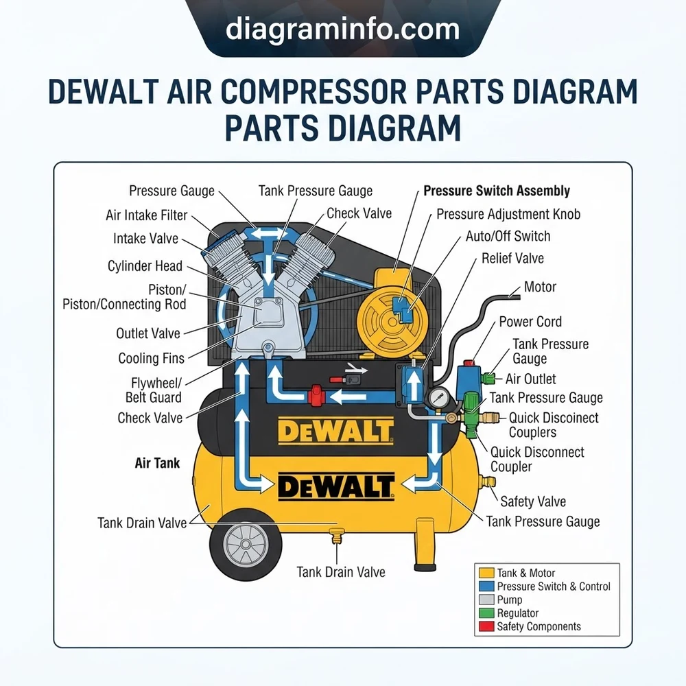 Dewalt Air Compressor Parts Diagram: Component Breakdown 2026
