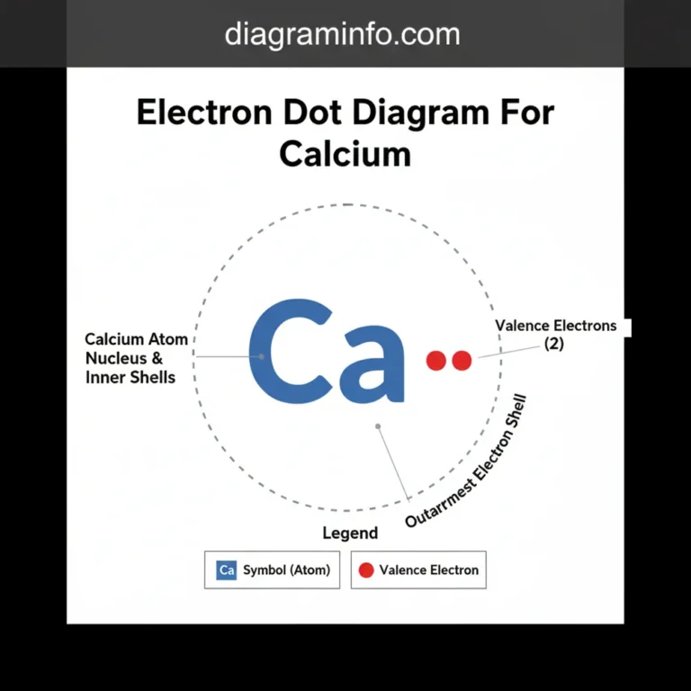 electron dot diagram for calcium diagram with labeled components and explanations