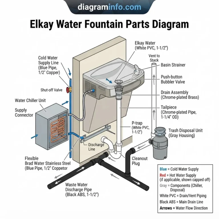 elkay water fountain parts diagram diagram with labeled components and explanations