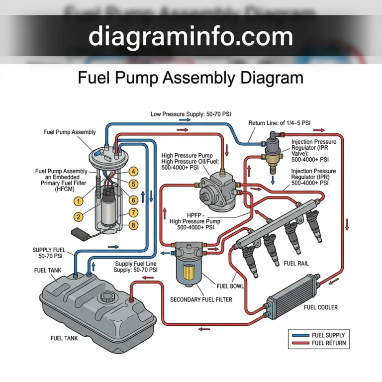 fuel pump assembly diagram diagram with labeled components and explanations