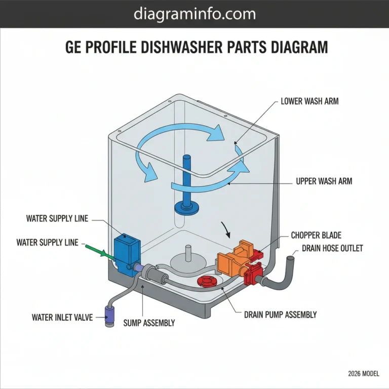 ge profile dishwasher parts diagram diagram with labeled components and explanations