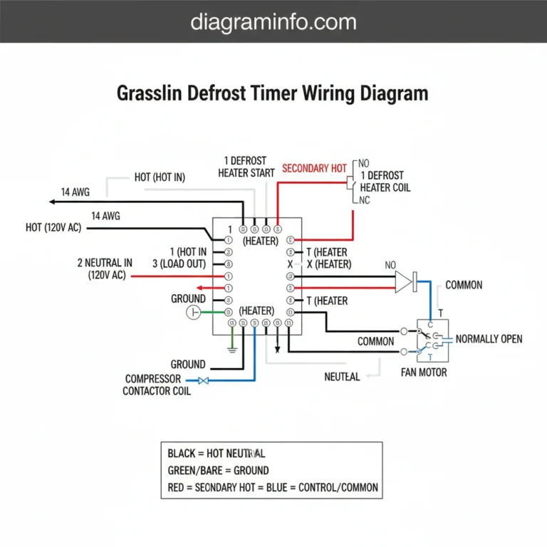 grasslin defrost timer wiring diagram diagram with labeled components and explanations