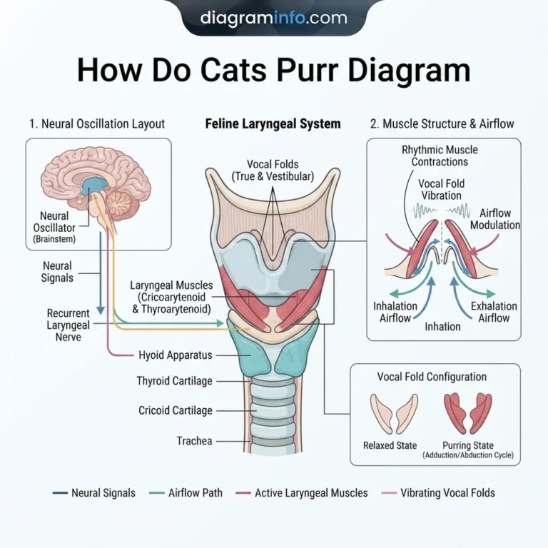 how do cats purr diagram diagram with labeled components and explanations