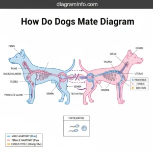 how do dogs mate diagram diagram with labeled components and explanations