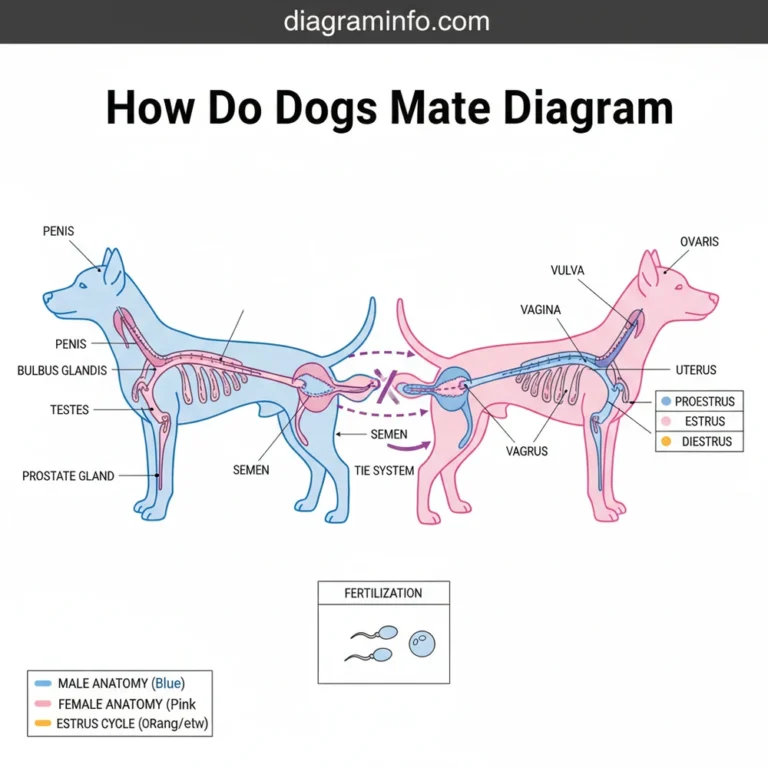 how do dogs mate diagram diagram with labeled components and explanations