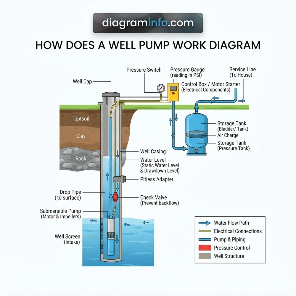 Submersible Pump Layout: How Does a Well Pump Work Diagram 2026