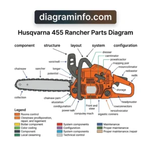 husqvarna 455 rancher parts diagram diagram with labeled components and explanations