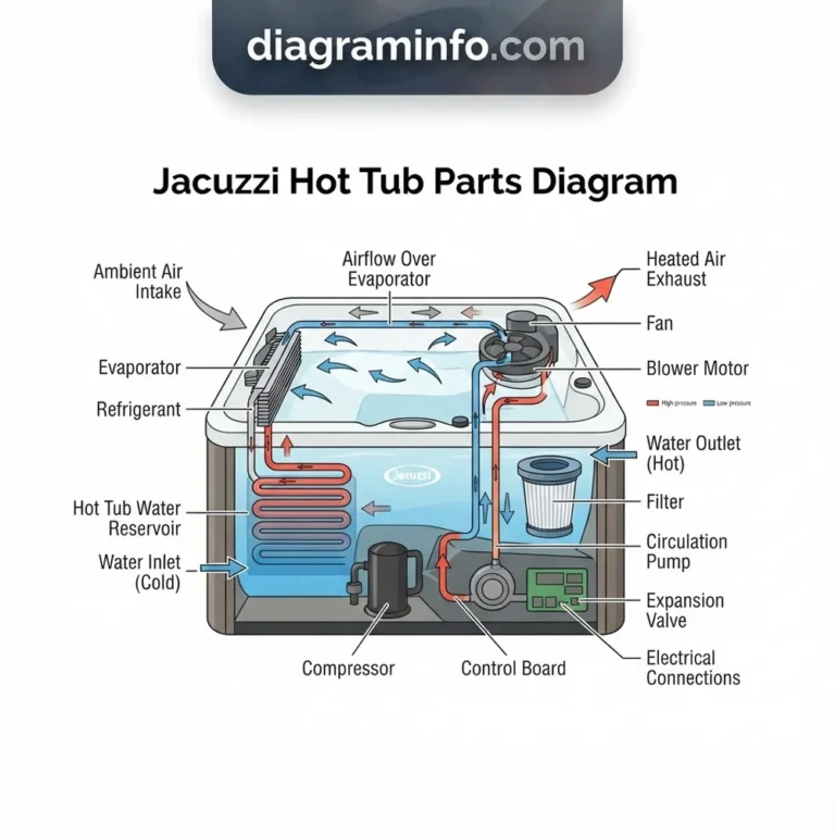 jacuzzi hot tub parts diagram diagram with labeled components and explanations