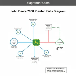 john deere 7000 planter parts diagram diagram with labeled components and explanations
