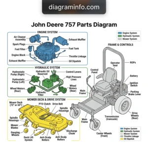 john deere 757 parts diagram diagram with labeled components and explanations