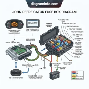 john deere gator fuse box diagram diagram with labeled components and explanations