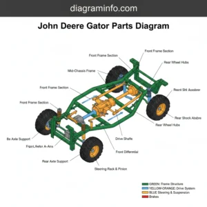 john deere gator parts diagram diagram with labeled components and explanations