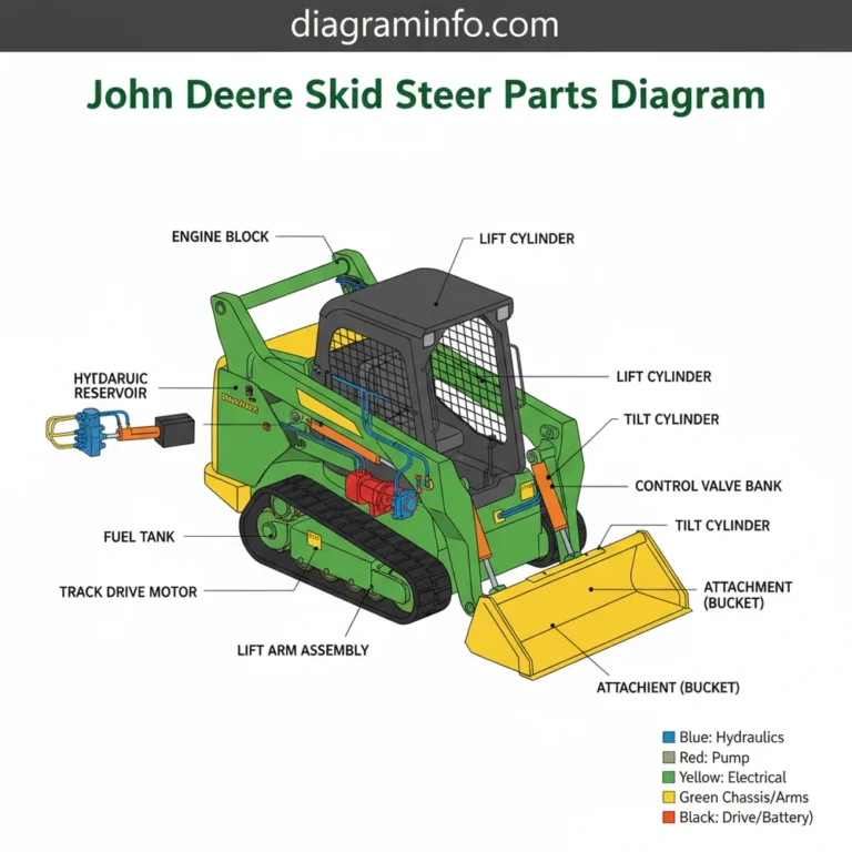 john deere skid steer parts diagram diagram with labeled components and explanations