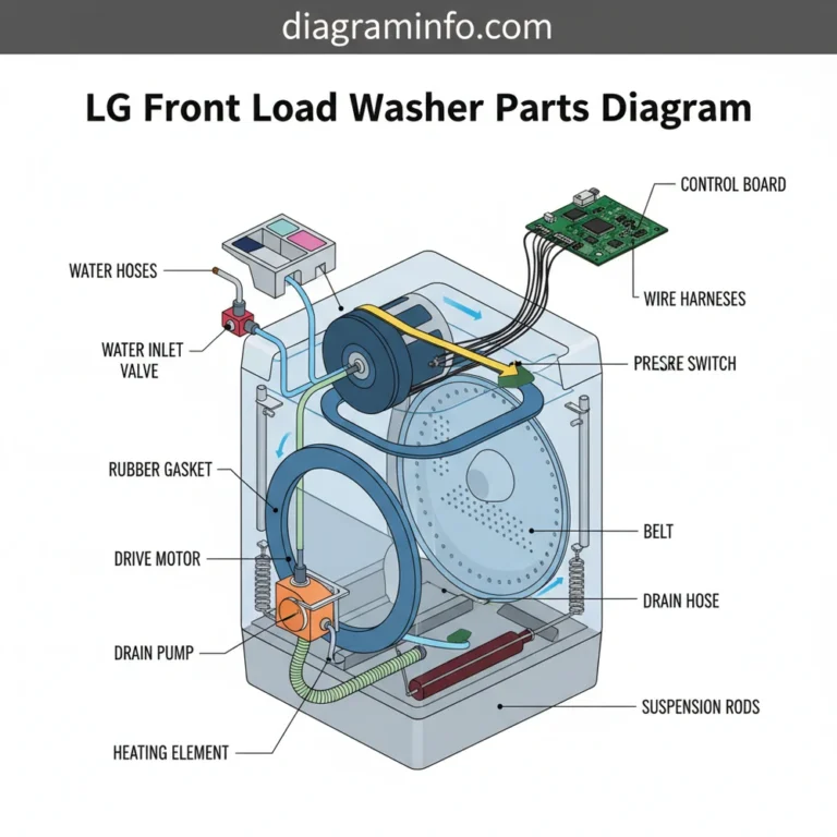 lg front load washer parts diagram diagram with labeled components and explanations