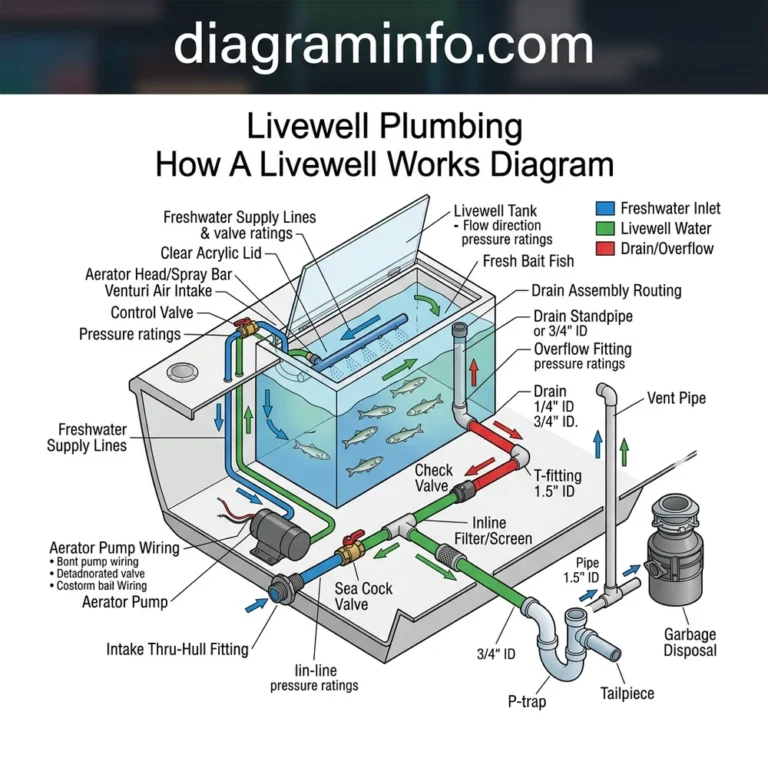 livewell plumbing how a livewell works diagram diagram with labeled components and explanations