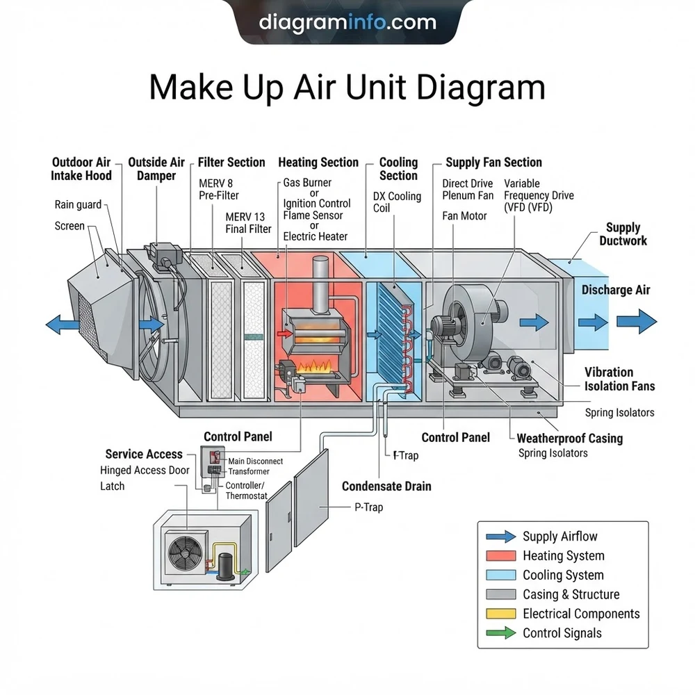 CaptiveAire Make-Up Air Unit Diagram: Component Breakdown 2026