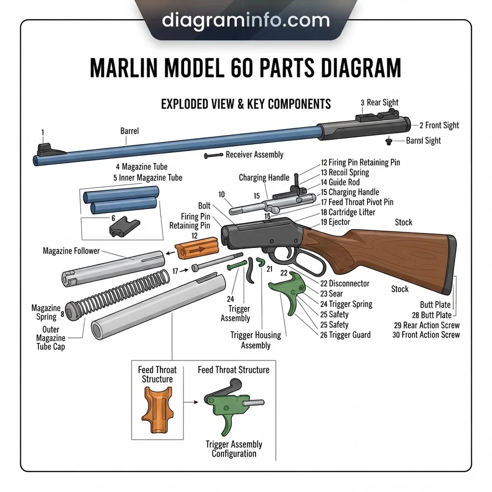Marlin Model 60 Parts Diagram: Component Breakdown 2026