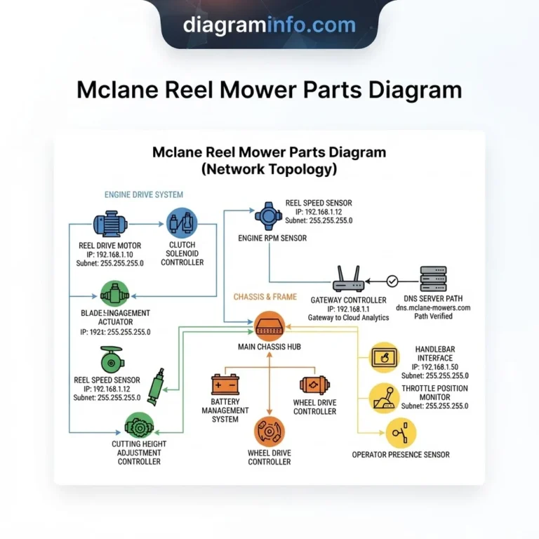 mclane reel mower parts diagram diagram with labeled components and explanations
