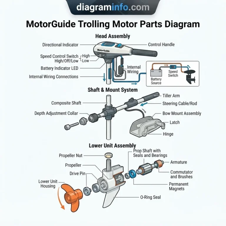 motorguide trolling motor parts diagram diagram with labeled components and explanations