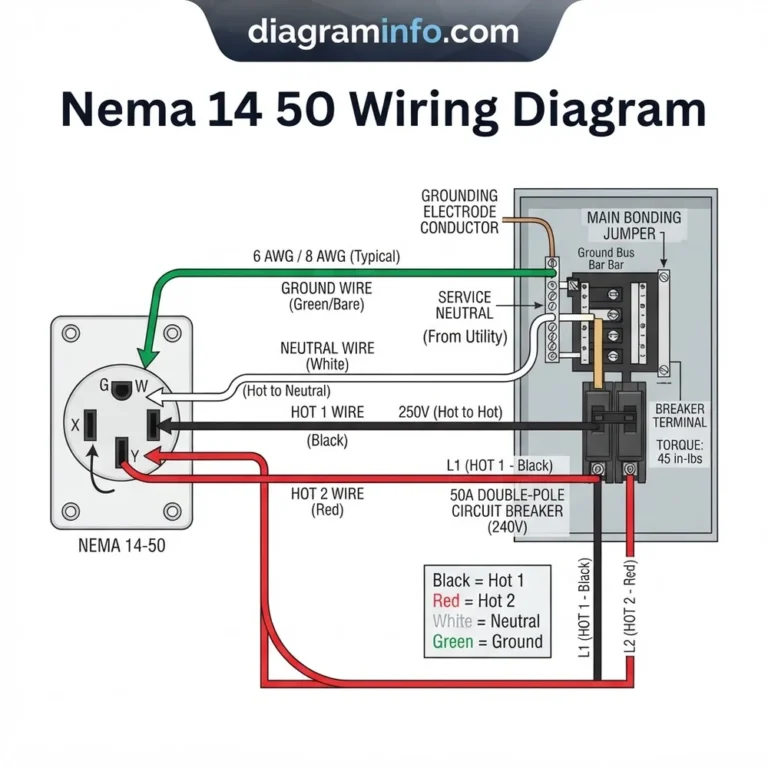 nema 14-50 wiring diagram diagram with labeled components and explanations