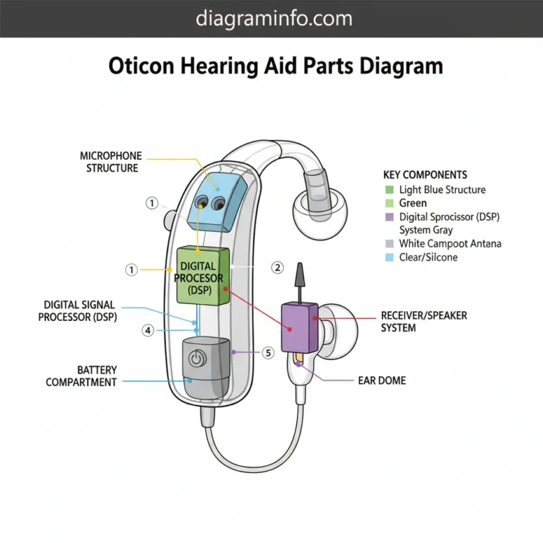 oticon hearing aid parts diagram diagram with labeled components and explanations