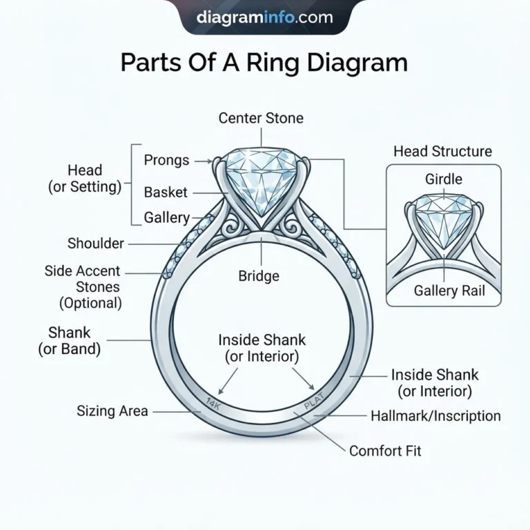 parts of a ring diagram diagram with labeled components and explanations
