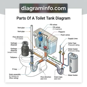 parts of a toilet tank diagram diagram with labeled components and explanations