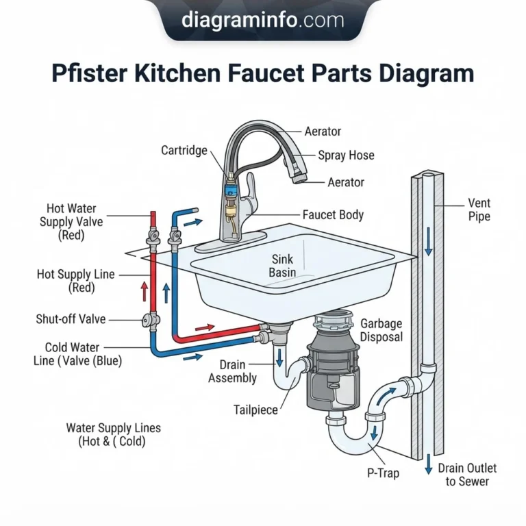 pfister kitchen faucet parts diagram diagram with labeled components and explanations