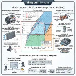 phase diagram of carbon dioxide diagram with labeled components and explanations