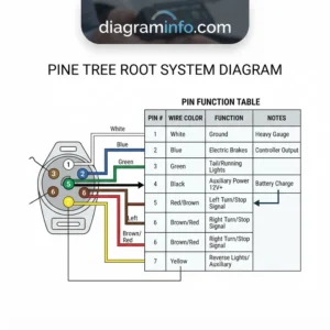 pine tree root system diagram diagram with labeled components and explanations