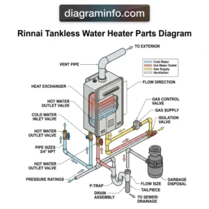 rinnai tankless water heater parts diagram diagram with labeled components and explanations