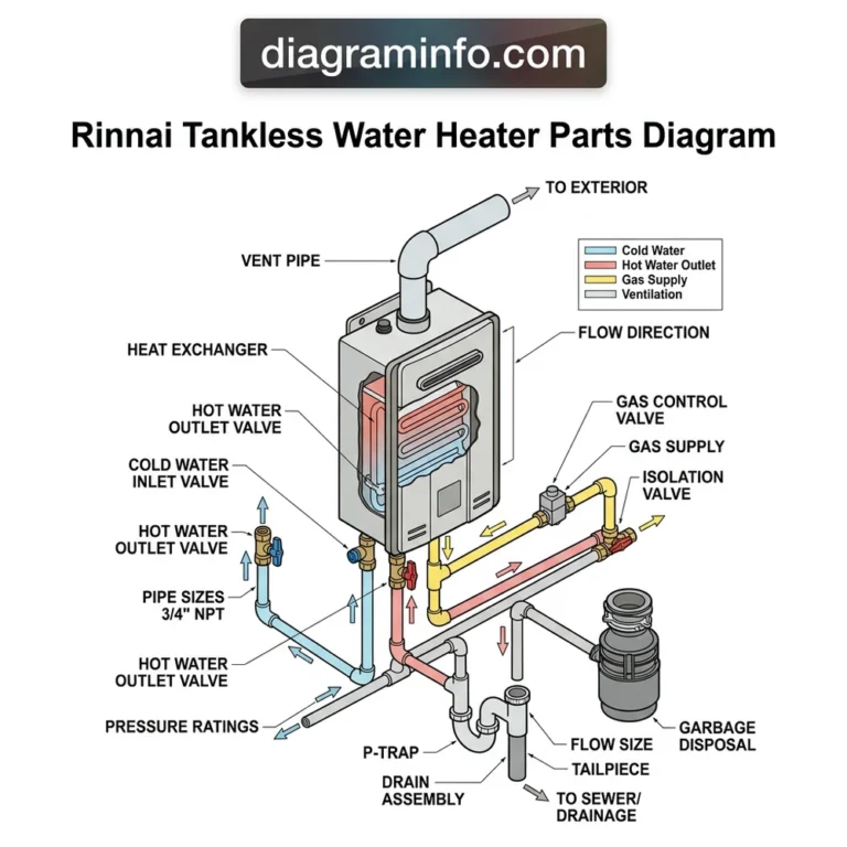 rinnai tankless water heater parts diagram diagram with labeled components and explanations